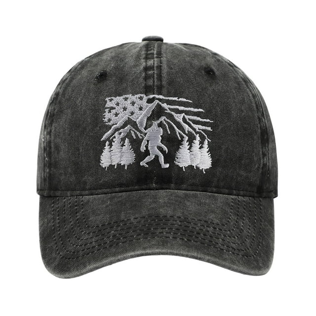 Funny Embroidered Baseball Cap for Outdoor Adventures Adjustable Washed Dad Hat Unisex Wild Design