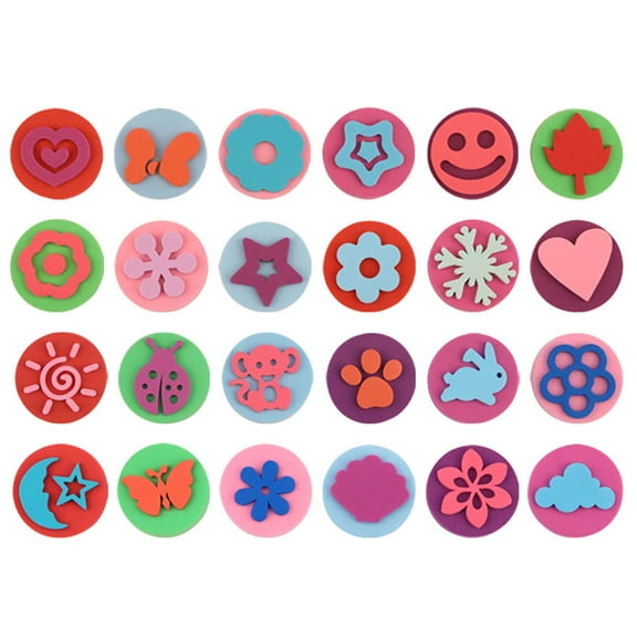 MLINS 12 Pcs Paint Diverse Pattern Stampers Attractive for Children