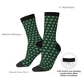 thumbnail image 4 of Fotbe Green Buffalo Plaid Merry Christmas Pattern Long Socks for Men & Women – Breathable & Stretchy Compression Socks, Ideal for Running, Travel, and Everyday Wear Size 5-11, 4 of 6