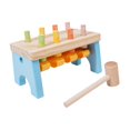 thumbnail image 3 of Juego de martillar de madera con 8 clavijas, juguete colorido y didáctico para niños que fomenta la coordinación mano-ojo., 3 of 9