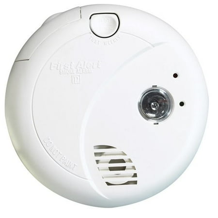 UPC 029054001986 product image for First Alert Hard-Wired with Battery Back-up Photoelectric Smoke Alarm with Escap | upcitemdb.com