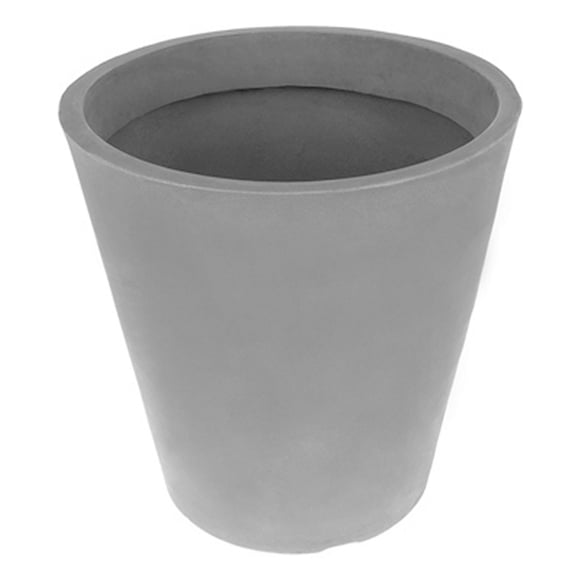 maceta 25" plástico imperial gris (139236)