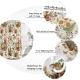 thumbnail image 3 of Small Stall Shower Curtain 48x72 Inch Narrow Half Size Fox Squirrels Mushrooms Bath Curtains Bathroom Decor, Fall Botanical Berries Waterproof Fabric Shower Curtain Set with Hooks 48 Inch, 3 of 7