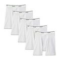 thumbnail image 2 of Fruit of The Loom Men's No Ride Up Boxer Brief Multipacks, Colors May Vary (XX-Large, White), 2 of 2