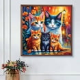 thumbnail image 3 of JYLMOOD Paint by Numbers for Adults Kits, DIY Easy Painting by Numbers for Gift Home Wall Decoration 40x40cm（without Frame) - Cat, 3 of 5