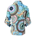 thumbnail image 4 of Camisas De Mujer Camiseta con botones de primavera y verano, blusa de mujer a la moda para el trabajo (azul y blanco S) Kuymtek para Mujer azul y blanco T S, 4 of 8