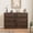 Dark brown, variant on PYY 6-Drawer Farmhouse Dresser for Bedroom, 47" Wide Wooden Chest of Drawers with Ample Storage – Boho Style – Dark Brown