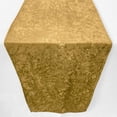 thumbnail image 2 of Koyal Wholesale Premium Crushed Velvet Table Runner, 12 X 108 inch, Gold, 2 of 5