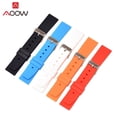 thumbnail image 3 of 16 Mm 18 20 22 24 26 28 Silicona Suave Deporte Correa De Reloj De Goma Impermeable Reemplazo Pulsera Accesorios, 3 of 4