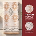 thumbnail image 3 of Unique Bargains Boho Cotton Cute Pattern Soft Absorbent Towel Green 2pcs, 3 of 6