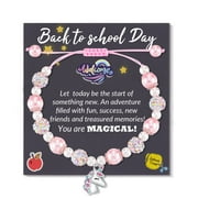 Unicorn Bracelet for Girls Back to School Gifts for Girls, First Day of School Gifts for Girls