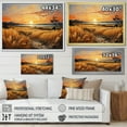 thumbnail image 4 of Designart "And Pastel Countryside Wheat painting I" Landscapes Floater Framed Canvas Art Print, 4 of 7