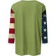 thumbnail image 5 of Camisetas de Manga Corta para las Mujeres Día de la Independencia Patriótica Impresa 3/4 Manga Cuello Redondo, Camiseta Casual para Diarios Y Festivales, 5 of 5