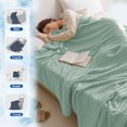 thumbnail image 6 of Queen Size Cooling Blanket,Lightweight Breathable Summer Blanket Derived from Cotton for Hot Sleepers,Luxury Throws for Bed, Couch and Sofa, 6 of 8