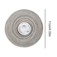 thumbnail image 2 of Round Placemat, High Temperature Resistant Non-Slip Washable Summer Placemats for Kitchen Dining Table Runner Heat Insulation Gray, 2 of 8