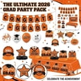 thumbnail image 6 of KUNPENG Graduation Party Decorations, Class of 2026 Set, 46 Pieces, Gold and Black Party Supplies, Backdrop and Tablecloth, Banner and Balloons, Graduation Party Decor, 6 of 6