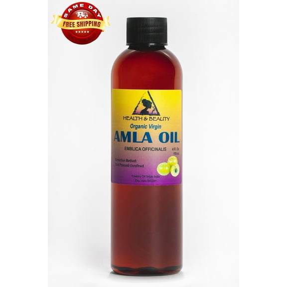 Amla / Gooseberry Seed Oil Unrefined Organic Virgin Cold Pressed 100% Pure 4 oz