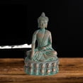 thumbnail image 4 of Almencla 2xSANDSTONE BALCONY HOME GARDEN SMALL BUDDHA STATUE ORNAMENT DECORATIONS Bronze , Bronze, 2 Pcs, 4 of 7