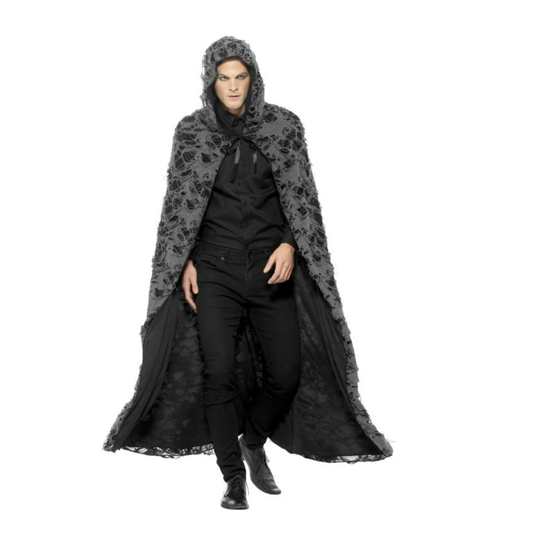 Deluxe Spellcaster Cape Adult Grey Deluxe Spellcaster Cape Adult Grey