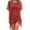 Hot Red, variant on Women Beachwear Swimwear Bikini Beach Wear Cover Up Tassel Chiffon Dress