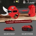thumbnail image 6 of Cordless Pruning Shears by LivingSURE Portable Electric Shears For Gardening Tree and Flower Trimming, Branch Cutter for Outdoor Bushes and Garden - Battery Not Included, 6 of 9