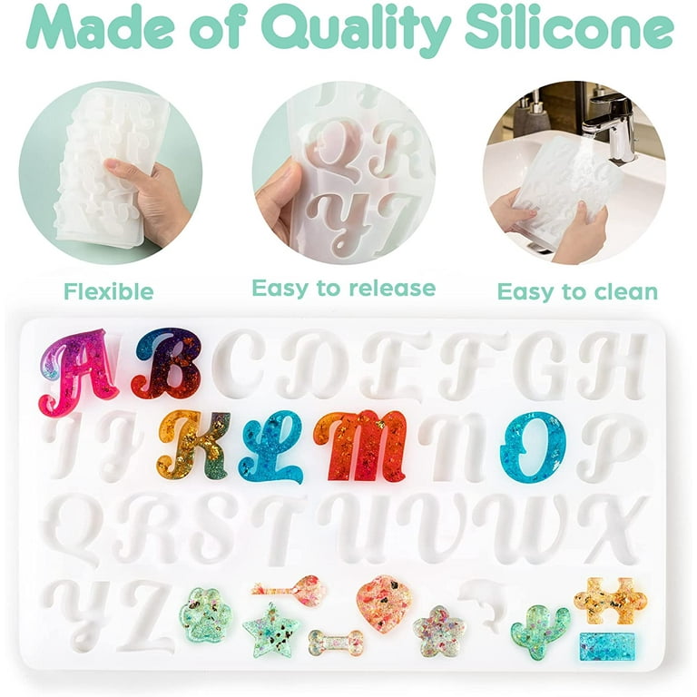 3PCS Large Reversed Alphabet Silicone Mold Set for Resin Casting DIY Large  Letter & Ornament Resin Making - Silicone Molds Wholesale & Retail -  Fondant, Soap, Candy, DIY Cake Molds