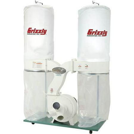 Grizzly Industrial G1030Z2P 3 HP Dust Collector with Aluminum Impeller - Polar Bear