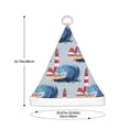 thumbnail image 3 of Fuzoiu Beacon In The Huge Waves Of The Surf Print Santa Hat Christmas Hat for Adults,Santa Hats with Pompom, Unisex Xmas Holiday Hat for Christmas New Year Festive Party Supplies, 3 of 6