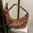 thumbnail image 3 of Korean Styles Shoulder Bag for Women Pleated Dumplings Bag Crossbody Bag Retro Handbag Croissants Bag Messengers Bag, 3 of 20