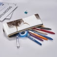 thumbnail image 5 of Xecao Yak Print Leather Pencil Case -Stationery Bag Pen Holder for Work & Office, 5 of 5