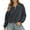 Black, variant on Women's Zip Cropped Hoodie Solid Color Casual Half Zip Pullover Sweatshirt Fall And Winter Fashion Comfortable Long Sleeve Daily Wear Pullover Tops