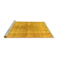 thumbnail image 2 of Ahgly Company Machine Washable Indoor Square Persian Yellow Bohemian Area Rugs, 8' Square, 2 of 4