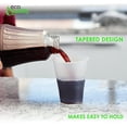 thumbnail image 6 of [100 PACK] 9 oz Clear Plastic Cups - Disposable 9 Ounce Cold Drink Party Cups - Cold Drink, Soda Cups, Party Cups, Drinking Cups for Home, Office, Events, Wedding, Parties and Takeout, 6 of 8