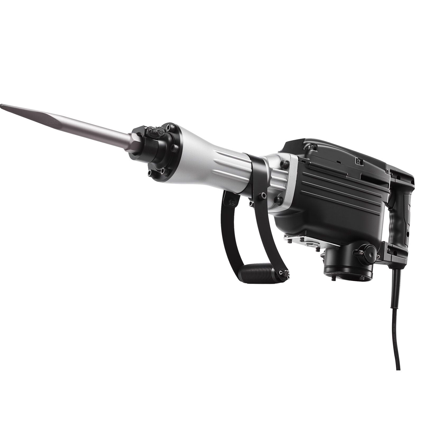Dranite Demolition Jack Hammer 2800W, 1200 BPM Heavy Duty Electric Concrete Breaker with 2 Chisels (Point & Flat), Carrying Case & Gloves, for Breaking Concrete, Wall, Brick, Tile, Foundation