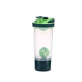 thumbnail image 2 of Portable Protein Shaker Bottle, Double Wall Insulated Sports Water Cup, Mix Drinks & Supplements, Gym, Office & Travel, 700ml Leakproof Plastic Container, 2 of 6