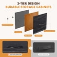 thumbnail image 5 of edx 9 Drawers Fabric Dresser for Bedroom, Drawer Organizer Storage Cabinet for Closet, Clothes, TV Stand, Black, 5 of 8