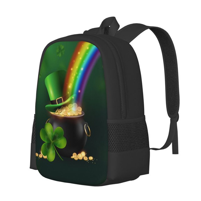 Easygdp St. Patrick's Day4 Mochila de Gran Capacidad Minimalista Ideal para Escuela, Viajes y Uso Diario