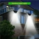 thumbnail image 3 of Movimiento Luz De Pared Ip65 Impermeable Lámpara De Jardín Al Aire Libre 1000Lm Smd 118Led Solar Pir Sensor Eigraketly HA023459-00, 3 of 7
