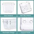 thumbnail image 3 of Drawer Organizers with Non-Slip Silicone Pads, Desk Storage Tray for Makeup, Jewelries, Utensils in Bedroom Dresser, Office and Kitchen, 3 of 6