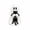A001- Style A (Ghost Holding Black Cat Vertically), variant on Large Ghost Figurine Set, Halloween Ghost Decorations, Black Cat Halloween Decor, Halloween Home Decor, 6X4.5 Inch Indoor Halloween Statue for Tabletop Mantel Shelf Party