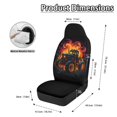thumbnail image 6 of Uourmeti Protective Car Seat Covers for Automotive, Polyester Fabric Elastic Auto Front Seat Covers, Fiery Tractor Pattern, 6 of 7