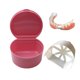 thumbnail image 2 of Fiudx Caja de Baño para Dentaduras Postizas, Portátil, con Red para Colgar y Secar Fácilmente, Ideal para Limpiar y Guardar Dentaduras Postizas, Ideal para Viajes, Material Pp+Eva Duradero, Tamaño 9,, 2 of 6