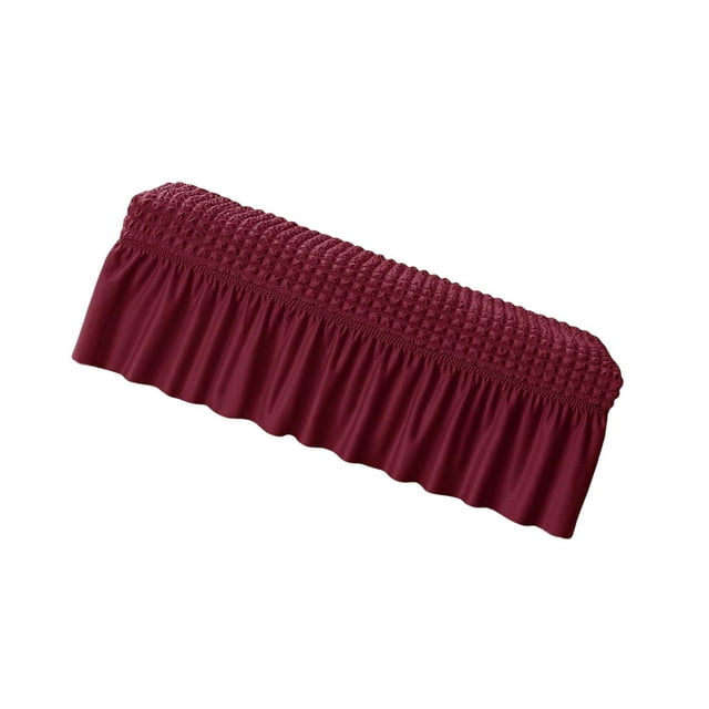fastboy Housse de Banc Longue Protecteur de Meuble pour Salon Hôtel Décor Rouge Vin