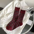 thumbnail image 6 of Fashion Cotton Socks for Women, Soft Ankle Crew socks Heart Bow Pattern Cute Novelty Red Socks 4Pairs, 6 of 9