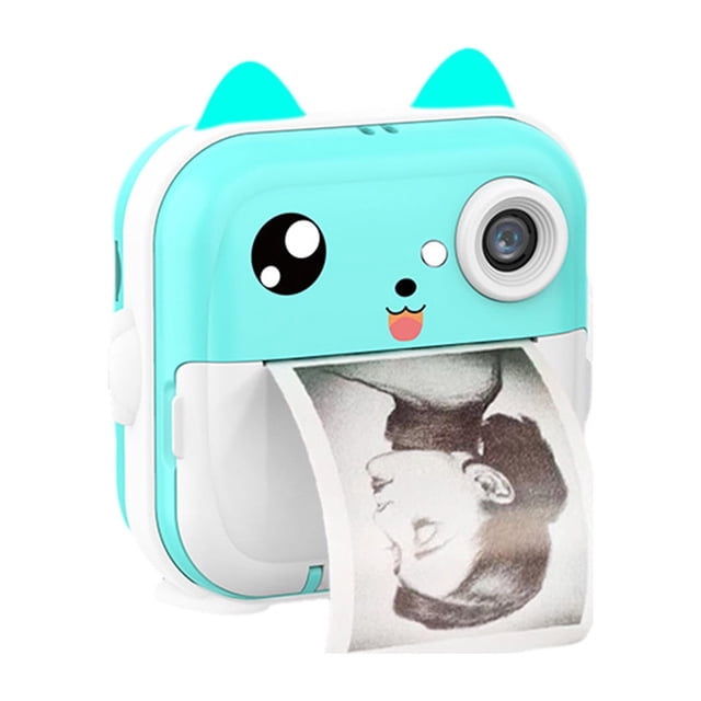 Pisexur Electrónica para Hombres, Cámara de Impresión Infantil de Alta Definición sin Tinta de 0.4" con 24 Megapíxeles, Cámara de Impresión Inalámbrica para Tomar Fotos y Videos con 3 Rollos de Papel