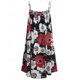 thumbnail image 4 of Vestido camisero en capas con estampado floral y tallas grandes con top cruzado cruzado Rosegal Bikinis, 4 of 5