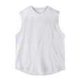 thumbnail image 7 of Caqnni Men's Tank Top Shirts Sleeveless Soft Summer T-Shirt for Men Cool Summer Beach Vacation (White,XL), 7 of 7