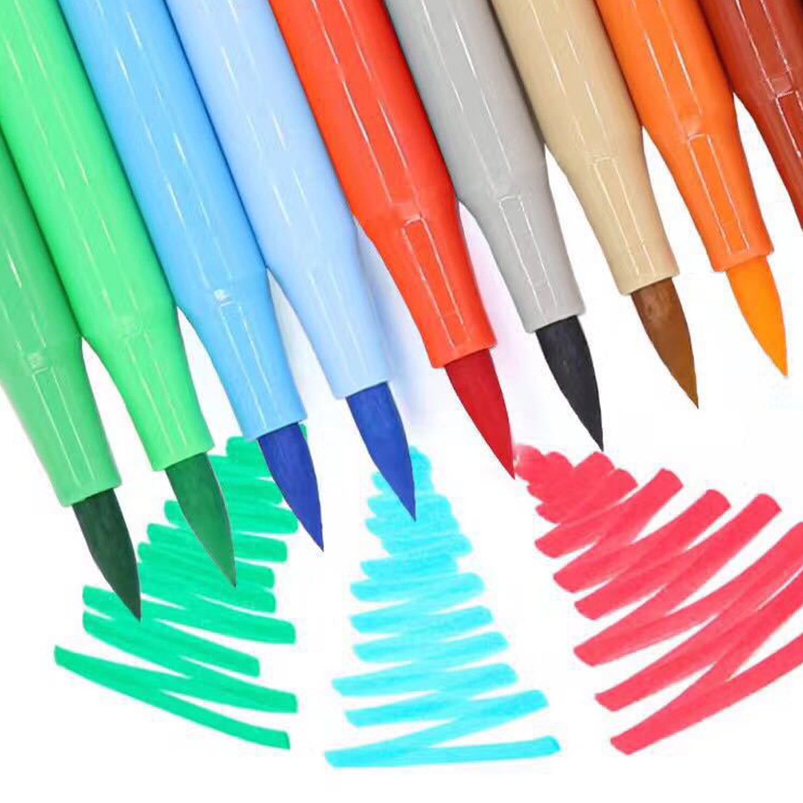 Wovilon Watercolor Pens For Watercolor Effects And Calligraphy,Flexible Nylon Brush Tips,1.5ml Capacity,Paint Markers For Drawing, Journaling, And Gift