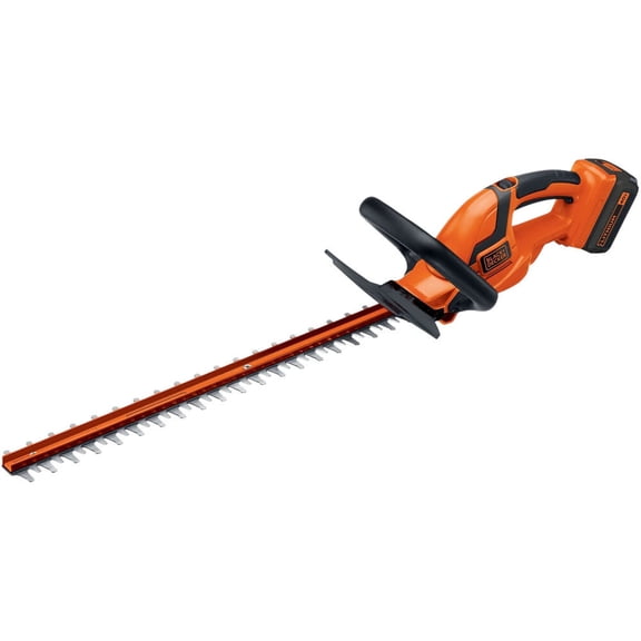 BLACK DECKER 40V MAX Hedge Trimmer, Cordless, 24-Inch Blade, Battery and Charger Included (LHT2436)