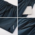 thumbnail image 5 of DDAPJ pyju Birthday Gifts! Mens Drawstring Workout Shorts Lightweight Quick Dry Athletic Shorts Long Basketball Shorts with Pockets Navy XXL, 5 of 9